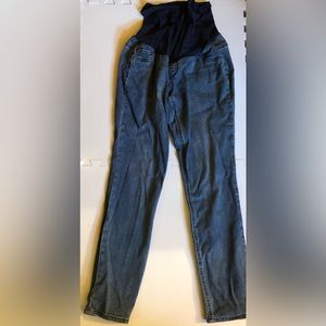 Indigo blue maternity jeans